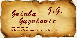 Goluba Gugulović vizit kartica